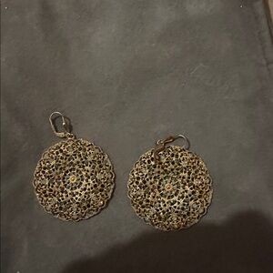 Catherine Popesco Lacy Medallion Filigree Pacific Opal/Teal Crystal